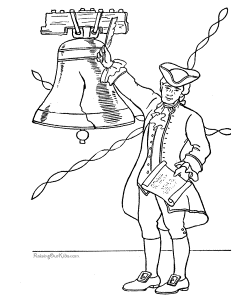 Patriotic Symbols - Liberty Bell coloring picture 015