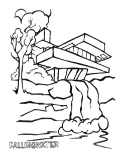 Waterfall #11 (Nature) – Printable coloring pages