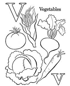 Vegetable Coloring Pages For Kids 4 | Free Printable Coloring Pages