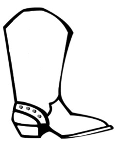 cowboy boot templat