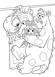Kids Under 7: Monsters, Inc. Coloring pages