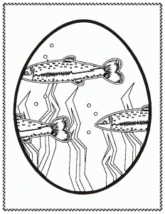 Coloring Pages For Easter Eggs