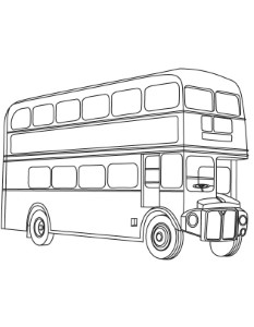 London double decker bus coloring page | Download Free London
