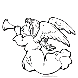 Coloring Page - Christmas angel coloring pages 19