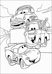 Cars Christmas Coloring Pages | Cartoon Coloring Pages | Kids