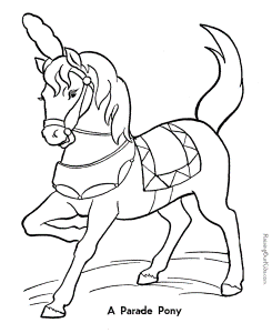 Free printable horse pictures to color!