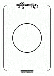 Round - Simple shapes | Easy coloring pages for toddlers