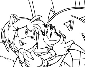 Rose Coloring Pages Malvorlagen Amy Rose And Sonic - Sonic And Amy ...