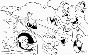 Three Billy Goats Gruff Coloring Pages | Coloring Pages