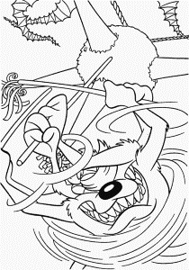 Tasmanian Devil coloring page - Animals Town - animals color sheet ...