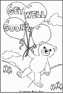 Get Well Soon Printable Coloring Pages | Free Coloring Pages