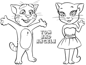 Talking Tom and friends coloring pages | Coloring pages to ...