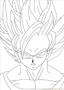 Coloring Pages Goku 1 (Cartoons > Goku) - free printable coloring