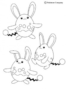 WATER POKEMON coloring pages - Azumarill