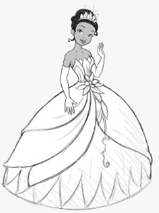 PRINCESS COLORING PAGES
