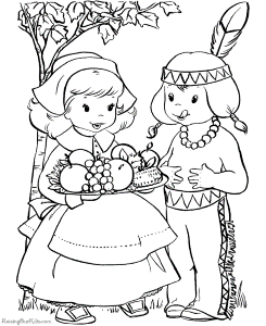 Happy Thanksgiving coloring pages 001