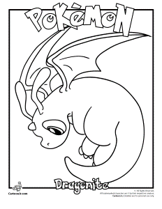 Dragonite Pokemon Coloring Page | Woo! Jr. Kids Activities