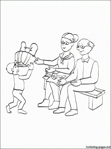 Happy Grandparents Day coloring page