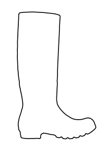 Rain Boots Coloring Page | Clipart Panda - Free Clipart Images