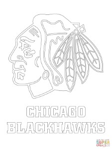 Chicago Blackhawks Logo coloring page | Free Printable Coloring Pages