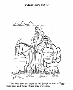Bible Printables - Bible Coloring Pages - The first Christmas 7