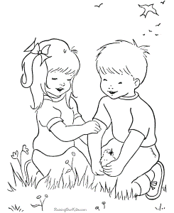 Free printable coloring picture of Summer