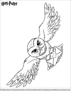 Harry Potter coloring page | Harry potter coloring pages, Harry potter owl,  Harry potter quilt
