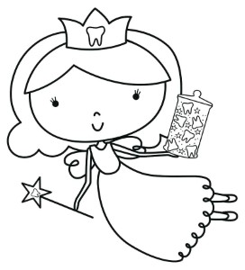 Printable Tooth Fairy Coloring Pages