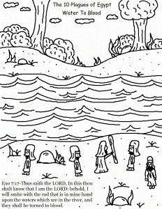 Plagues Of Egypt Coloring Page Churchhousecollection 244047 10