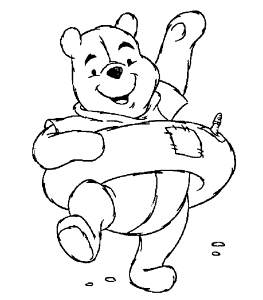 Baby pooh bear Colouring Pages