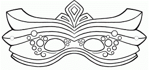 Download Mardi Gras Mask With A Great Coloring Page Or Print Mardi