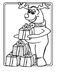 Frosty And Rudolph Coloring Pages