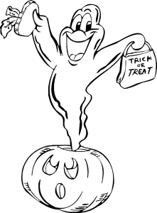 Ghost Coloring Page | Ghost In Jack-