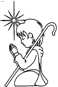 Christmas Star (Star of Bethlehem) Coloring Page, Printable