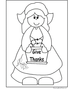Free Thanksgiving Coloring Pages 004