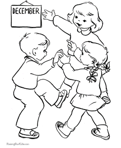 Christmas coloring pages for Kids - It