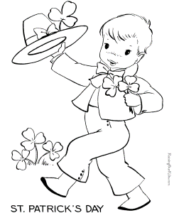 St Patricks Day Coloring Pages - 001