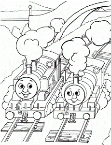 Thomas the Tank Engine Coloring Pages (9) - Coloring Kids