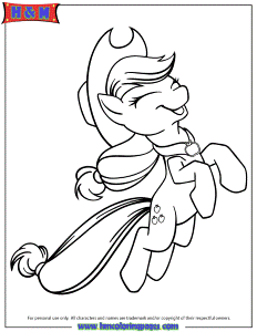My Little Pony Applejack Coloring Page | Free Printable Coloring Pages