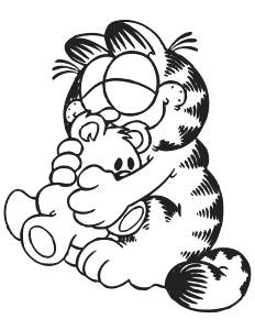 Free Printable Garfield Coloring Pages | HM Coloring Pages