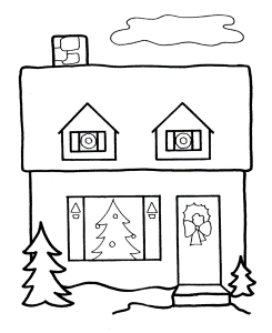 homes Colouring Pages (page 3)