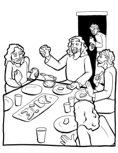 Last Supper Coloring Page – Children