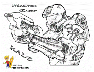Heroic Halo 4 Coloring Pages | Halo 4 | Free | Halo Coloring ...