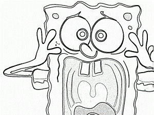 spongebob and gary coloring page | Only Coloring PagesOnly ...