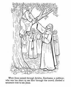 Zacchaeus Coloring Page