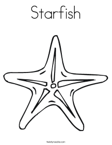 Starfish Coloring Page - Twisty Noodle