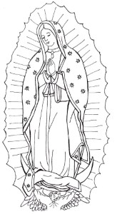 Our Lady Of Guadalupe - Coloring Pages for Kids and for Adults