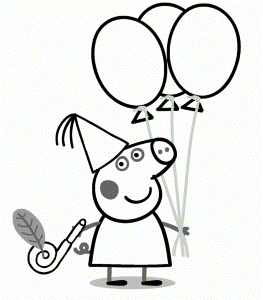 Family Peppa Pig Birthday Coloring Pages #2477 Peppa Pig Birthday ...