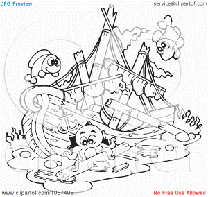 Royalty-Free Vector Clip Art Illustration of a Coloring Page ...