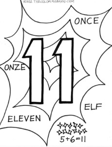 Free printable coloring page number 11 coloring page for kids